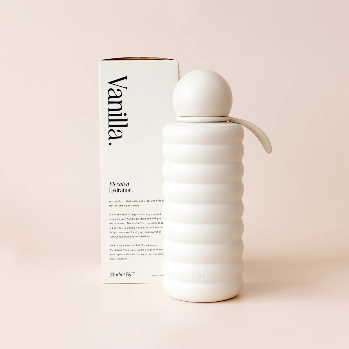 Fox & Fallow The Bubble Water Bottle 700ml - Vanilla