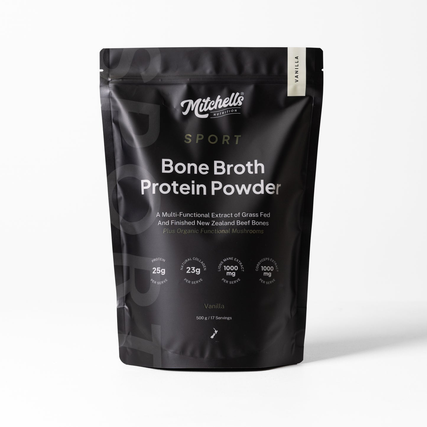 Mitchells Nutrition Bone Broth Protein Powder SPORT Vanilla 500g