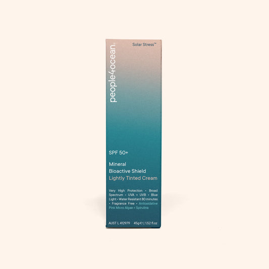 P4O SPF 50+ Mineral Bioactive Shield | Lightly Tinted Cream