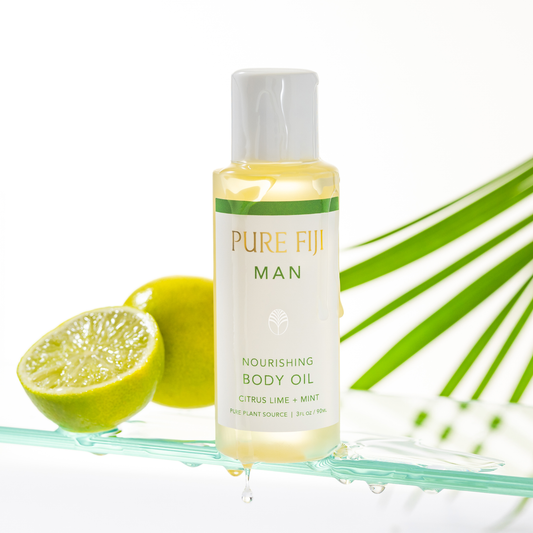 Pure Fiji MAN Nourishing Body Oil Citrus Lime + Mint 90ml