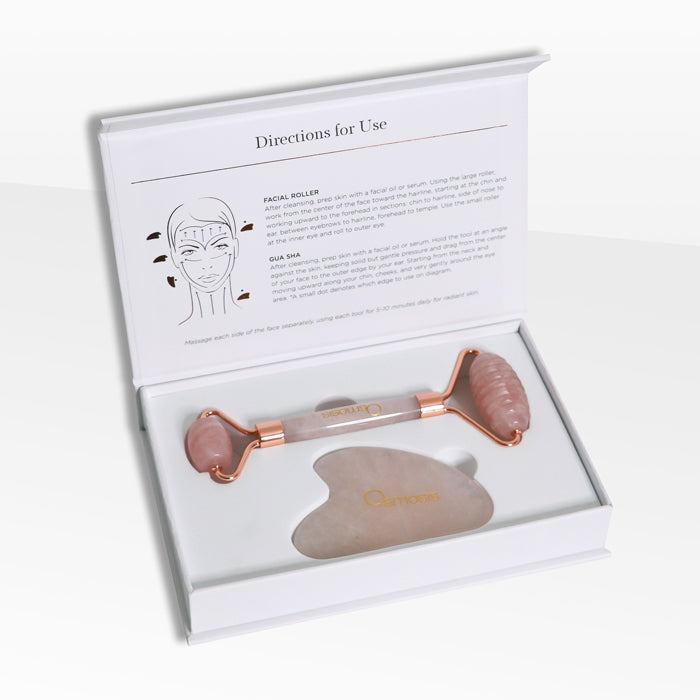 Osmosis Rose Quartz Roller & Gua Sha