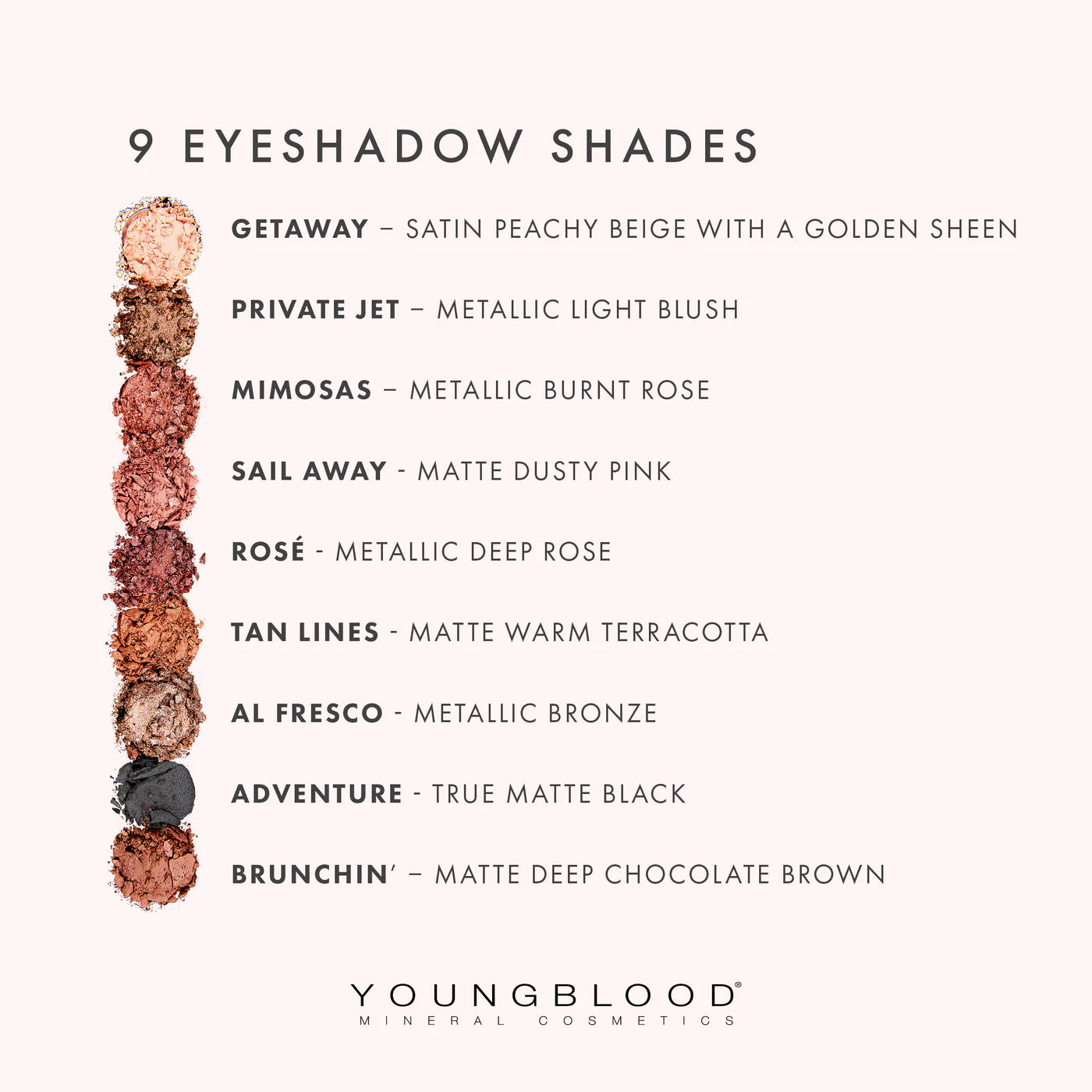 Youngblood Weekender Face Palette