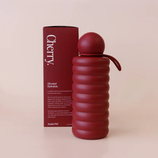 Fox & Fallow The Bubble Water Bottle 700ml - Cherry