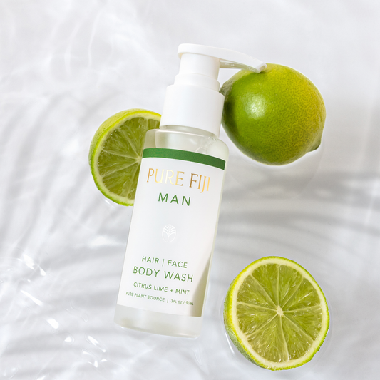 Pure Fiji MAN Hair, Face and Body Wash Citrus Lime + Mint 280ml