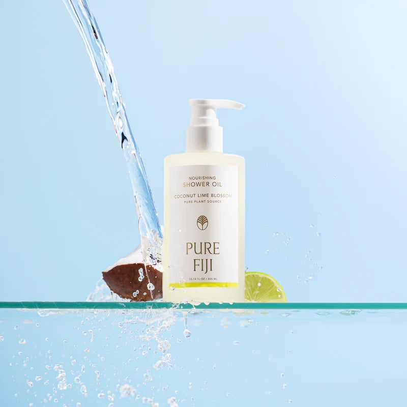 Pure Fiji Shower Oil 300ml - Coconut Lime Blossom