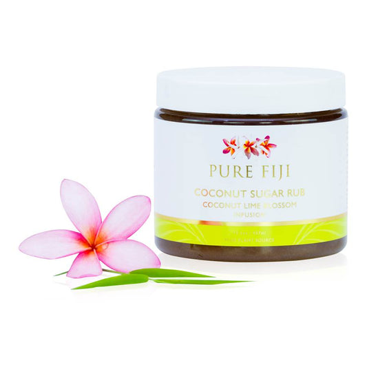 Pure Fiji Sugar Rub Lime Blossom 457ml